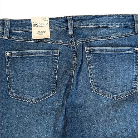 NWT INC Denim Core Denim Straight - Size 12 - Picture 10 of 10